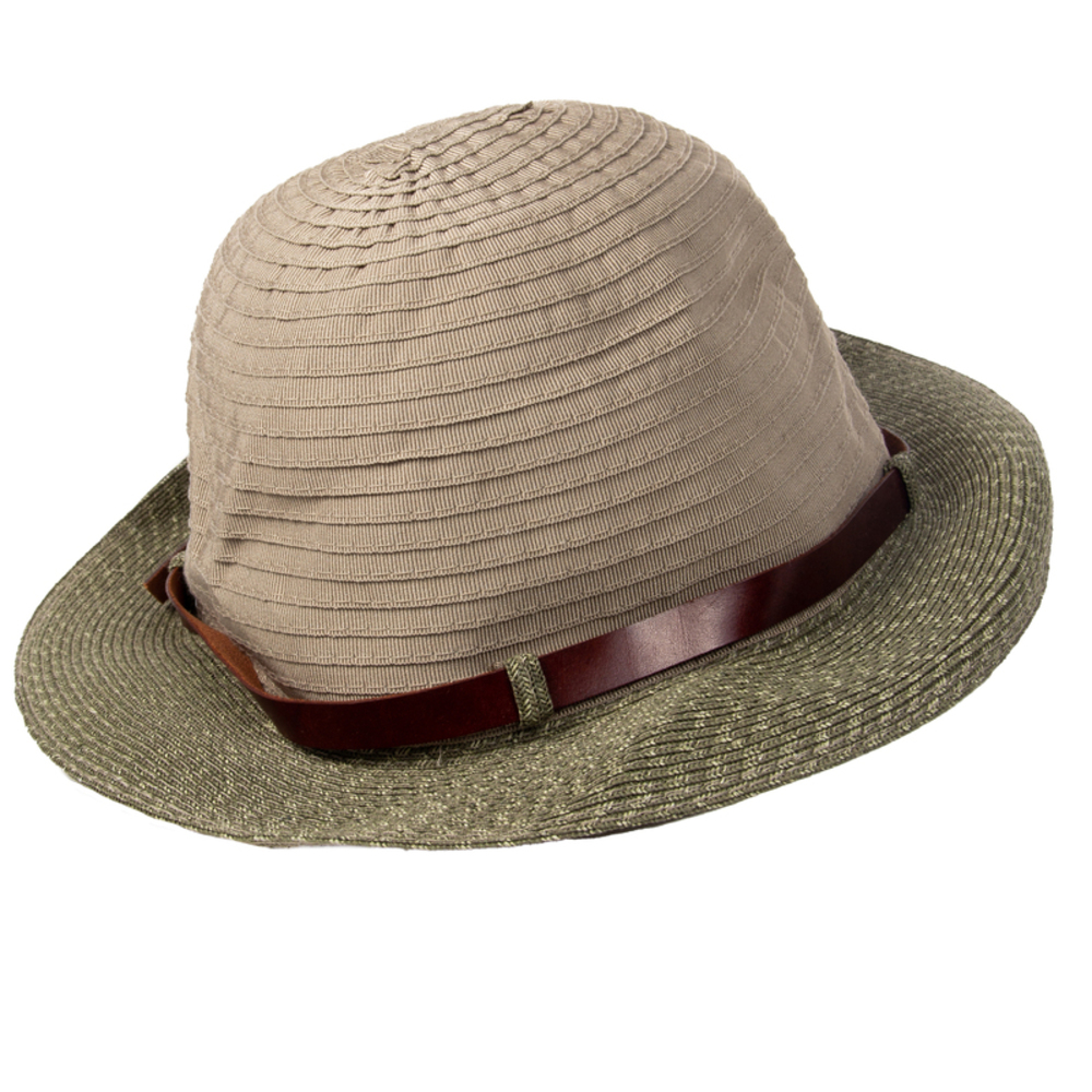 GREVI OLIVE PANAMA HAT | MENS SIZE S